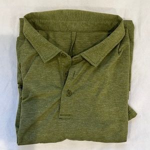 Lululemon evolution short sleeve polo shirt size XL green